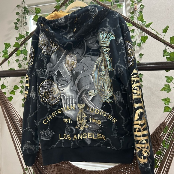 Christian Audigier Jackets & Coats Rare Christian Auidiger Zip Up